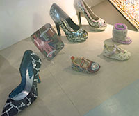 Barbara Adler's mosaic shoes