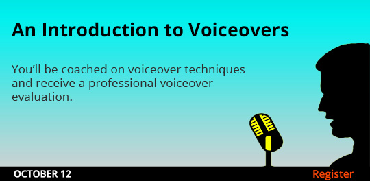 Introduction to Voiceovers, 10/12/2023 - 10/12/2023 