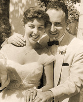 1955 wedding photo of Sinclair 